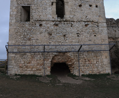 Foto antigua de la Torre del Homenaje de Calatañazor Soria