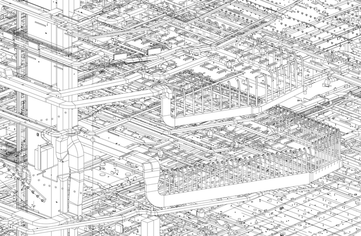 Ejemplo de 3D BIM en proyecto de instalaciones